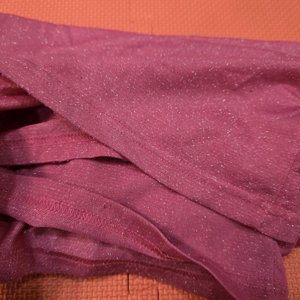 Sparkling Magenta Wide Leg Palazzo Pants Size XL Pink Glitter Metallic Party... - Picture 12 of 12